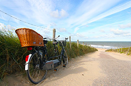 fietsen strand